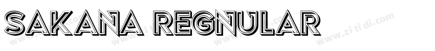 Sakana Regnular字体转换